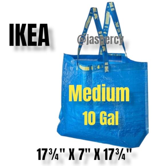 IKEA - FOUR (4) Frakta Blue Reusable Tote Bags--Large, Medium, Small and XS Bags - Picture 5 of 11
